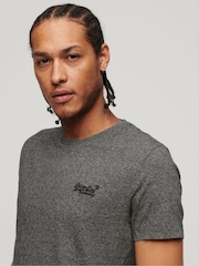 Superdry Grey Essential Logo Embroidery T-Shirt - Image 2 of 9