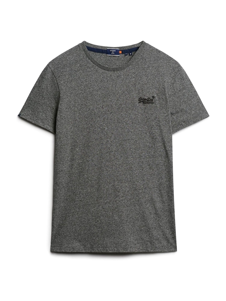 Szary - Koszulka Superdry Essential z haftowanym logo - Image 4 of 5