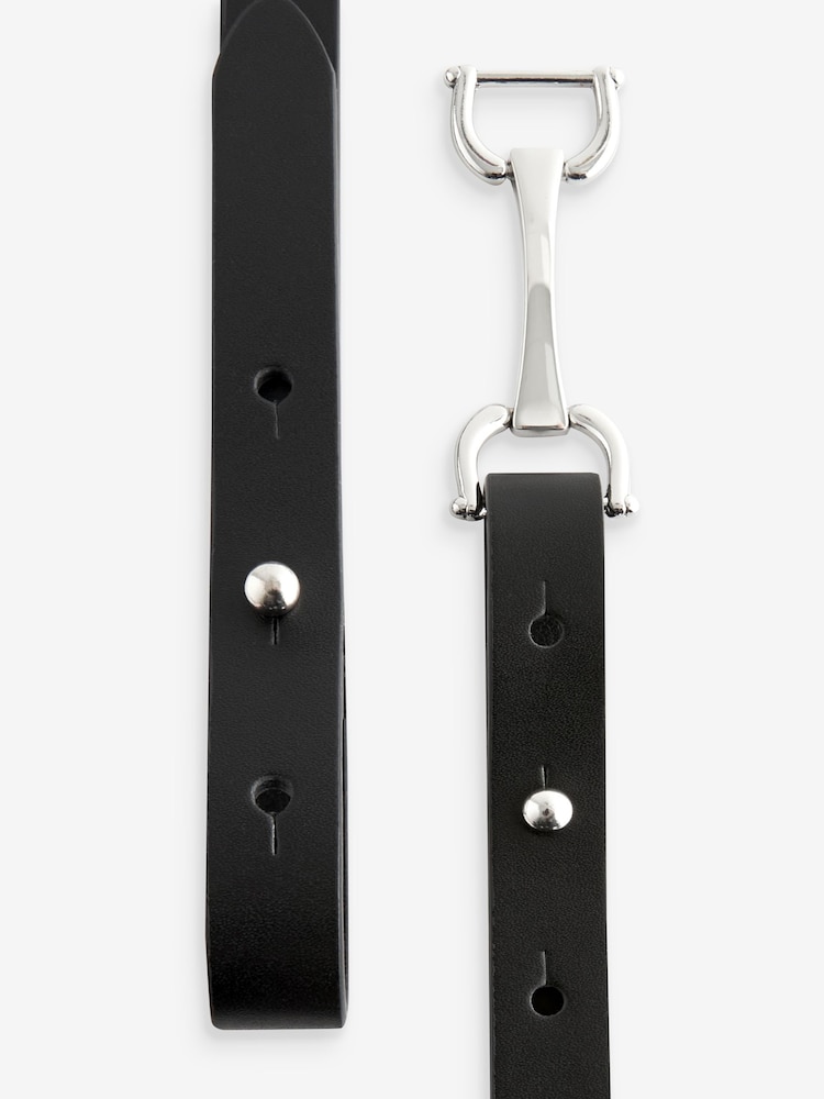 črna - Pasovi Skinny Snaffle - Slika 5 iz 5
