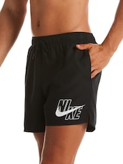 Nike Black Logo Lap 5 Inch Volley Swim Shorts - Image 5 of 5