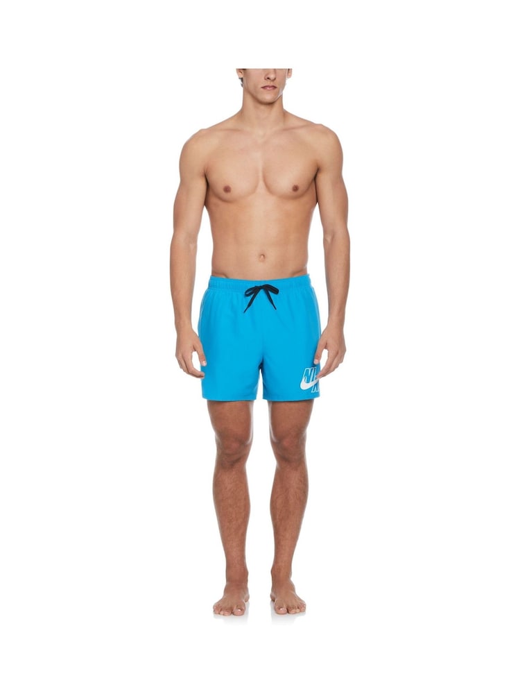 Nike Blue Logo Lap 5 Inch Volley Swim Shorts - Image 3 of 7