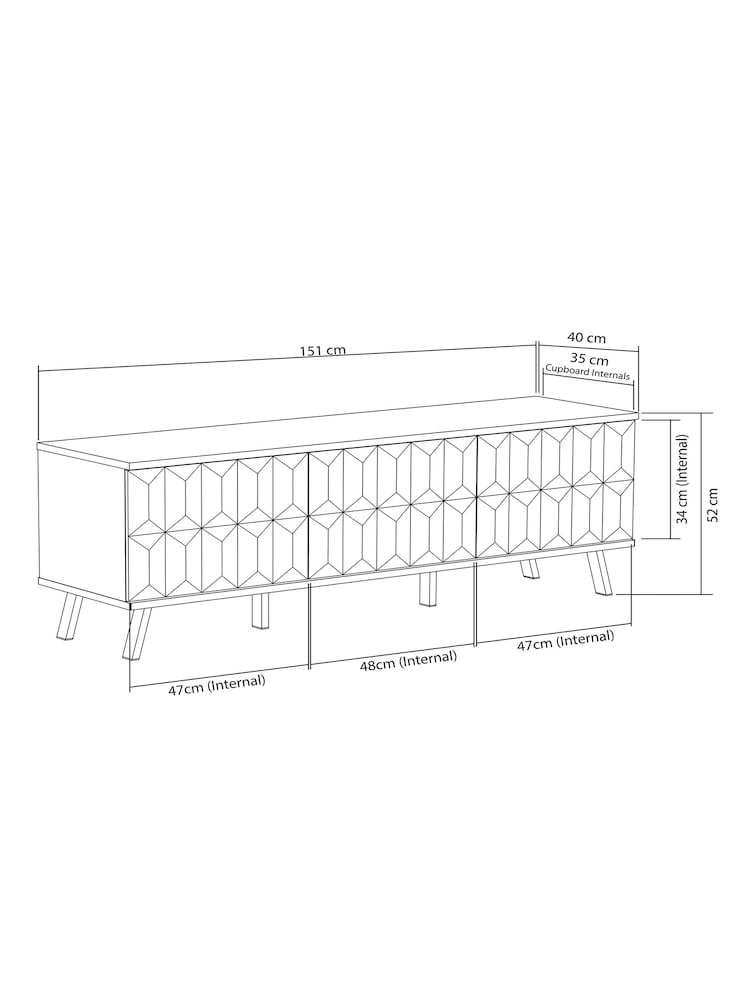 Frank Olsen Grey Elevate Smart LED TV Stand - Image 5 of 5