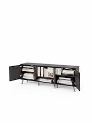 Frank Olsen Grey Elevate Smart LED TV Stand - Image 9 of 12