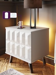 Frank Olsen White Elevate Smart LED Side Table - Image 2 of 5