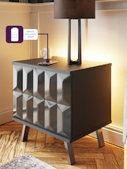 Frank Olsen Grey Elevate Smart LED Side Table - Image 2 of 5