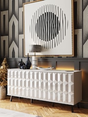 Frank Olsen White Elevate Smart LED Sideboard - Image 1 of 5