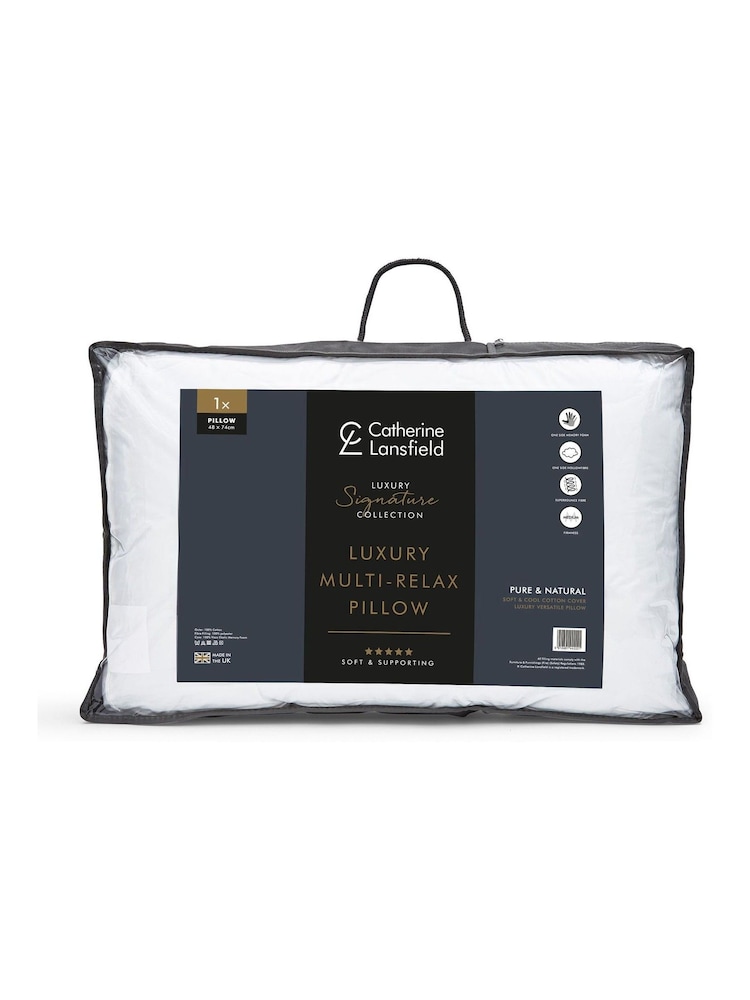 Catherine Lansfield כרית יוקרתית ביתית, דגם Multi Relax, %100 כותנה - תמונה 5 מתוך 5