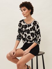 Phase Eight Black 100% Cotton Denim Sara Shorts - Image 3 of 6