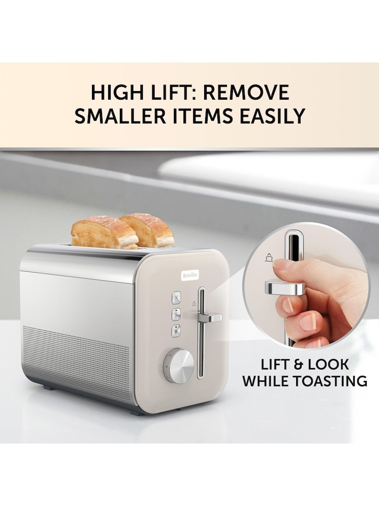 Breville Cream High Gloss Toaster - Image 2 of 2