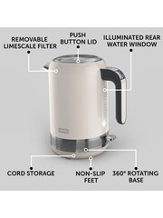 Breville Cream High Gloss Jug Kettle - Image 1 of 3