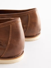 Tan Brown Weave Loafers - Image 5 of 6