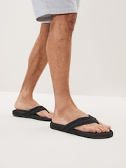 Black Motionflex Flip Flops - Image 1 of 5
