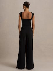 Club L London Black Everlee Sweetheart-Neck Jumpsuit - Image 2 of 5