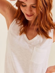 FatFace White Vernie Tank Top - Image 3 of 4