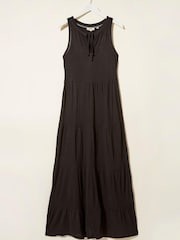 FatFace Black Suri Jersey Maxi Dress - Image 1 of 1