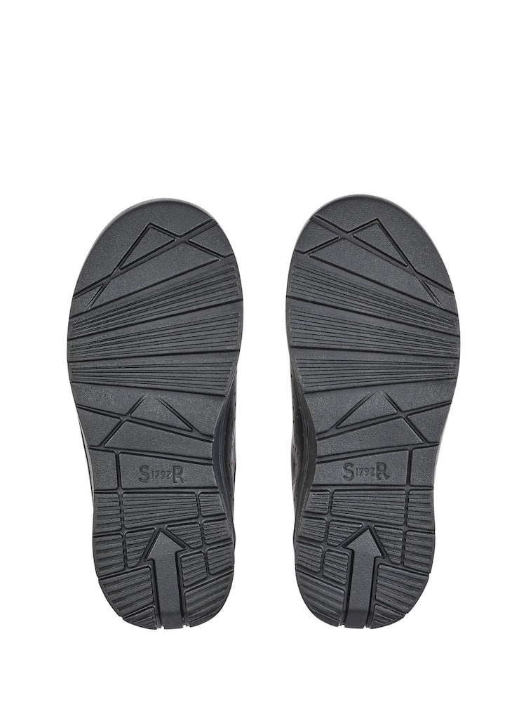 Start Rite Black Standard Fit Rocket Rip-Tape Space Theme Leather School Shoes - Image 6 of 6 Start Rite Black Standard Fit Rocket Rip-Tape Space Theme Leather School Shoes - Image 6 of 6