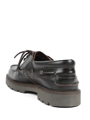 Jones Bootmaker Brown Perivale Chunky Leather Moccasins - Image 4 of 6