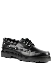 Jones Bootmaker Black Perivale Chunky Leather Moccasins - Image 3 of 6