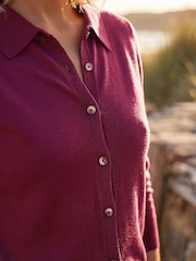 Roman Purple Petite Collar Cardigan - Image 4 of 4