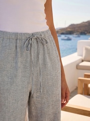 Roman Grey Petite Wide Leg Trousers - Image 3 of 4