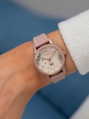 Radley Ladies Silicone Strap Floral Dog Dial Watch - Image 1 of 6