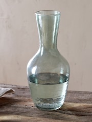 Nkuku Sage Green Yala Hammered Carafe - Image 1 of 3