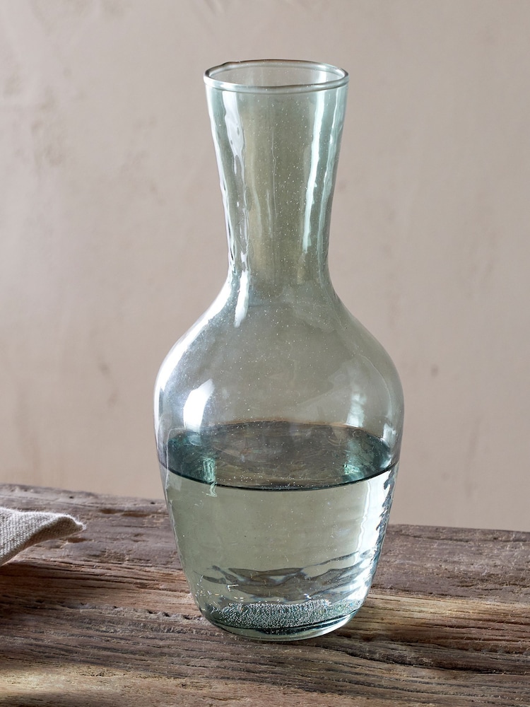 Nkuku Sage Green Yala Hammered Carafe - Image 1 of 3 Nkuku Sage Green Yala Hammered Carafe - Image 1 of 3
