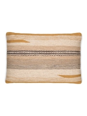 Nkuku Ochre Aravali Wool Cushion Cover - Image 4 of 4