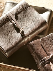 Nkuku Chocolate Brown Timu Leather Journal - Image 1 of 2