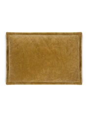 Nkuku Ochre Sela Velvet Cushion Cover - Image 3 of 3