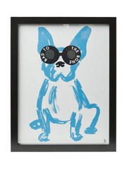 Oliver Bonas Blue Bad To The Bone Wall Art - Image 4 of 4