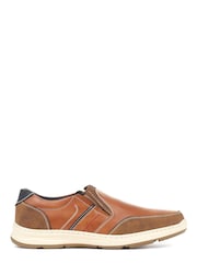 Pavers Brown Mens Lightweight Casual Slip-On Shoes - Image 1 of 5