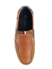 Pavers Brown Mens Lightweight Casual Slip-On Shoes - Image 4 of 5