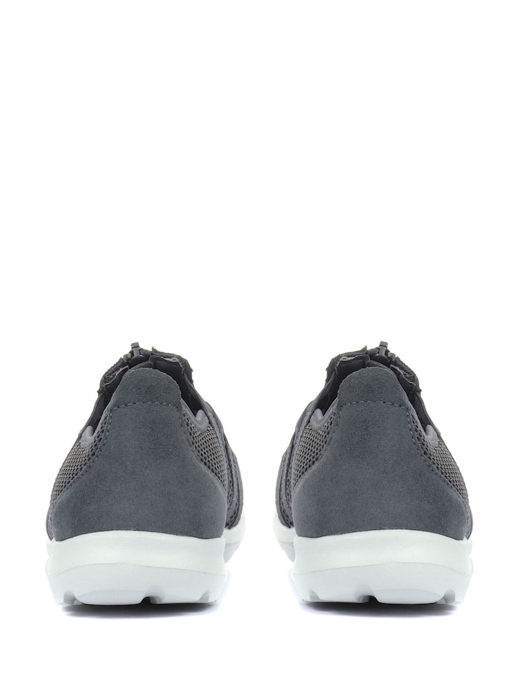 Pavers Grey Ladies Wide Fit Casual Slip-On Shoes - Image 2 of 5