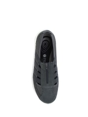 Pavers Grey Ladies Wide Fit Casual Slip-On Shoes - Image 4 of 5