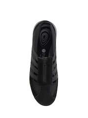 Pavers Black Ladies Wide Fit Casual Slip-On Shoes - Image 4 of 5