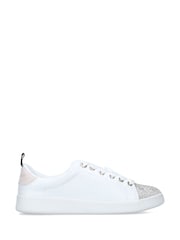 Argint/Argintiu - Kg Kurt Geiger Vegan Liza Quilt Trainers - Image 1 of 5