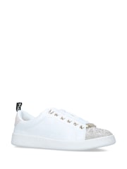 Argint/Argintiu - Kg Kurt Geiger Vegan Liza Quilt Trainers - Image 2 of 5
