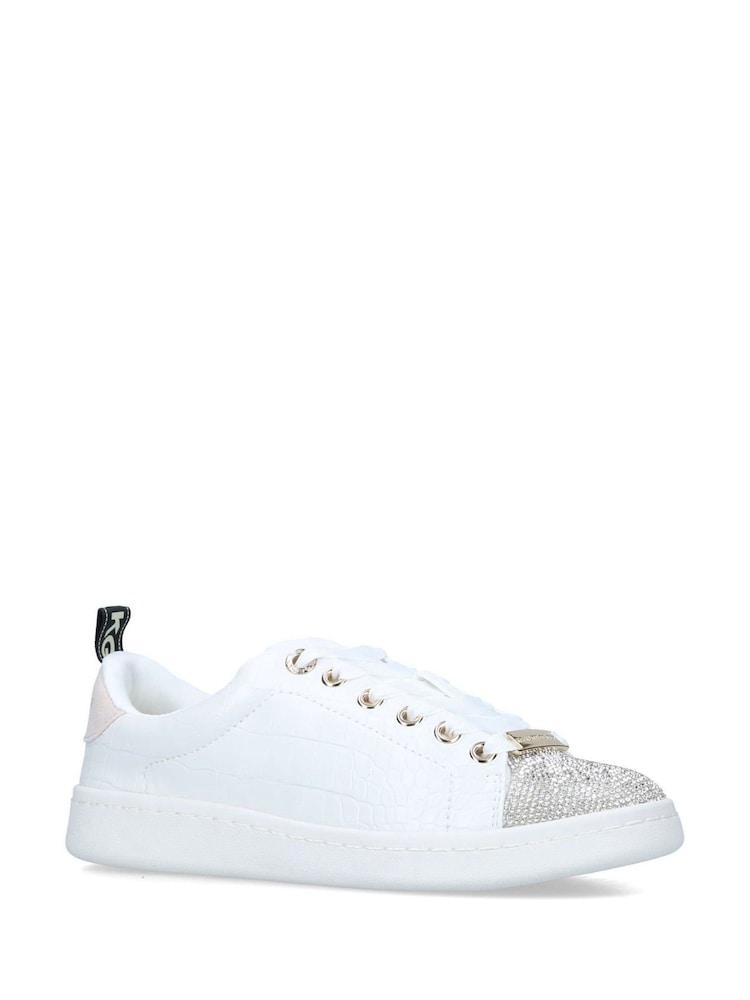 Argint/Argintiu - Kg Kurt Geiger Vegan Liza Quilt Trainers - Image 2 of 5