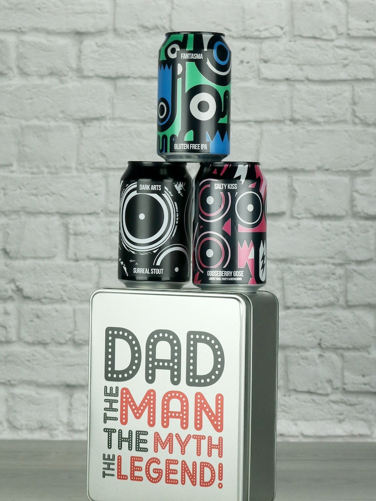 Dad The Legend Craft Beer Gift Tin by Le Bon Vin - Image 1 of 1