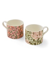 Morris & Co. Set of 2 Pink Fruit & Honeysuckle Mugs - Image 4 of 4
