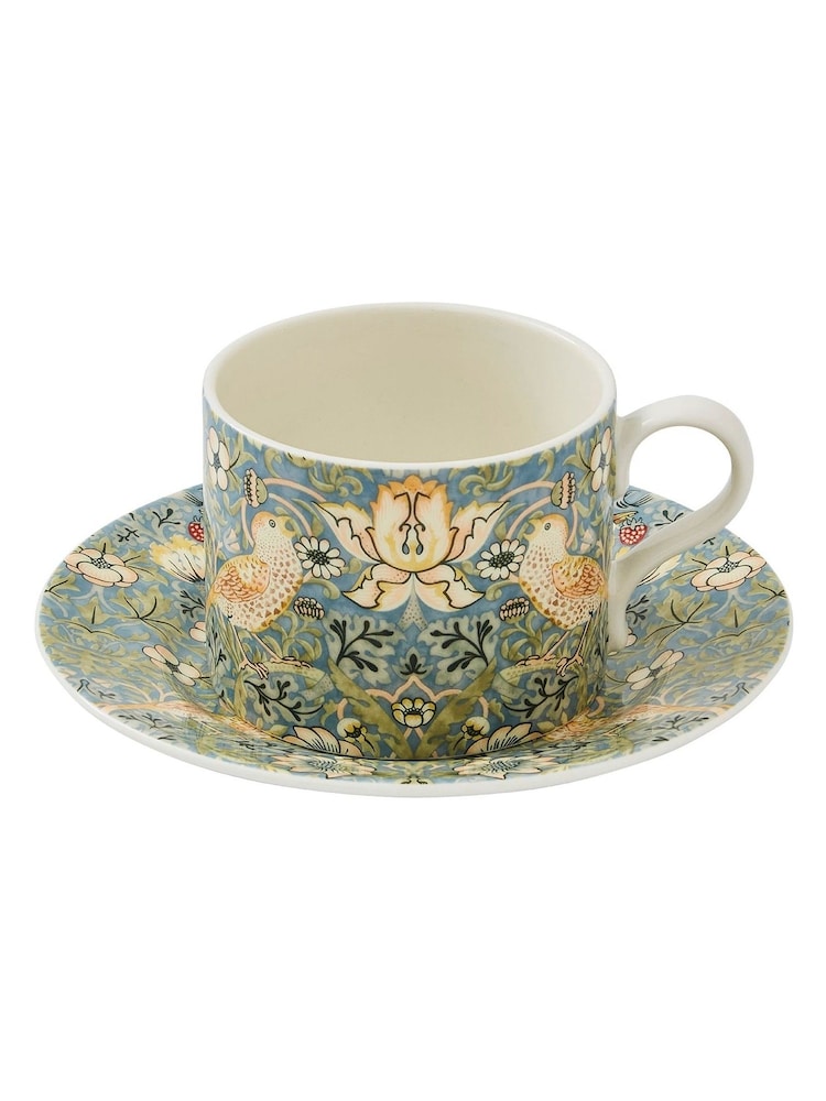 Morris & Co. Blue Strawberry Thief Mug - Image 4 of 4