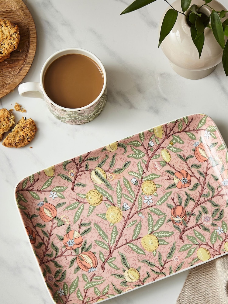 Morris & Co. Pink Fruit Serving Tray - Image 1 of 4
