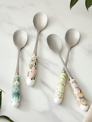 Morris & Co. Set of 6 White Teaspoons Cutlery Set - Image 1 of 4
