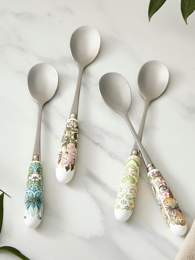 Morris & Co. Set of 6 White Teaspoons Cutlery Set - Image 1 of 4 Morris & Co. Set of 6 White Teaspoons Cutlery Set - Image 1 of 4