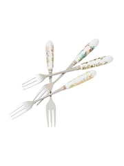 Morris & Co. Set of 6 White Pastry Forks Cutlery Set - Image 2 of 4