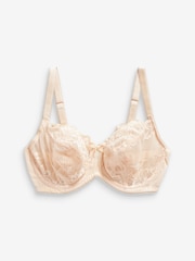 Nude/White Non Pad Balcony DD+ Lace Bras 2 Pack - Image 6 of 6