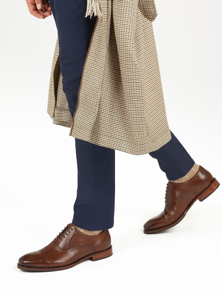 rjava - Usnjeni brogue čevlji Jones Bootmaker Maynard Oxford - Slika 1 iz 6 rjava - Usnjeni brogue čevlji Jones Bootmaker Maynard Oxford - Slika 1 iz 6