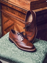 Jones Bootmaker Bushwick Goodyear Welted Leather Brown Brogues - Image 2 of 8