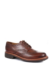 Jones Bootmaker Bushwick Goodyear Welted Leather Brown Brogues - Image 5 of 8